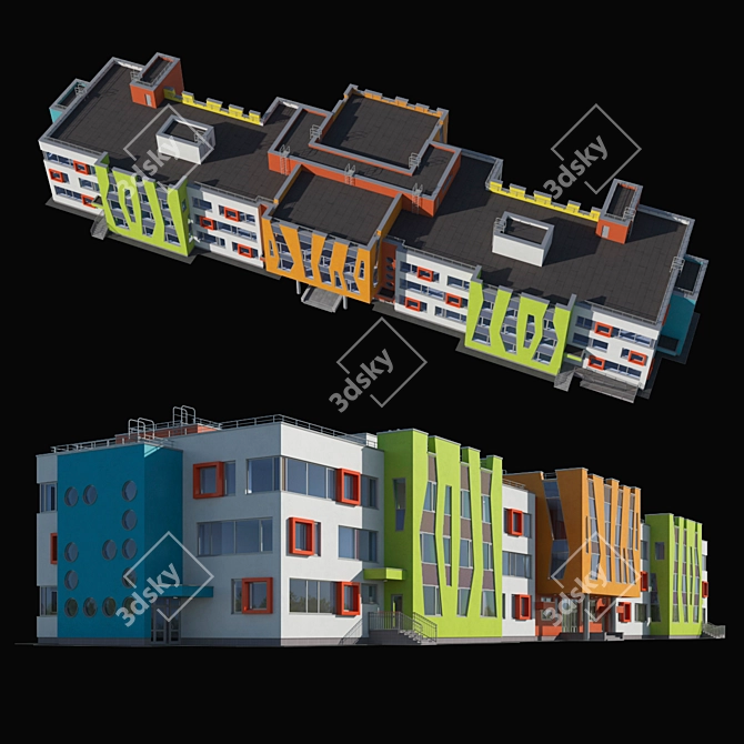 Childcare Center for 280 Children 3D model image 1