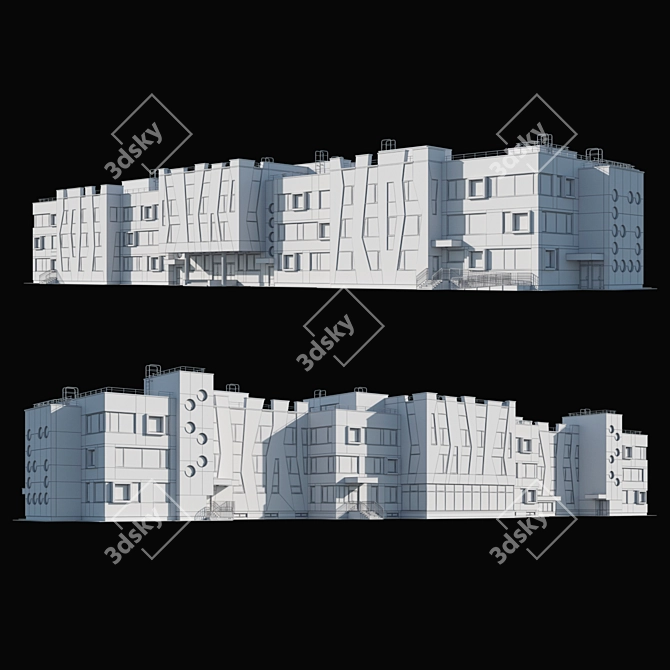 Childcare Center for 280 Children 3D model image 5