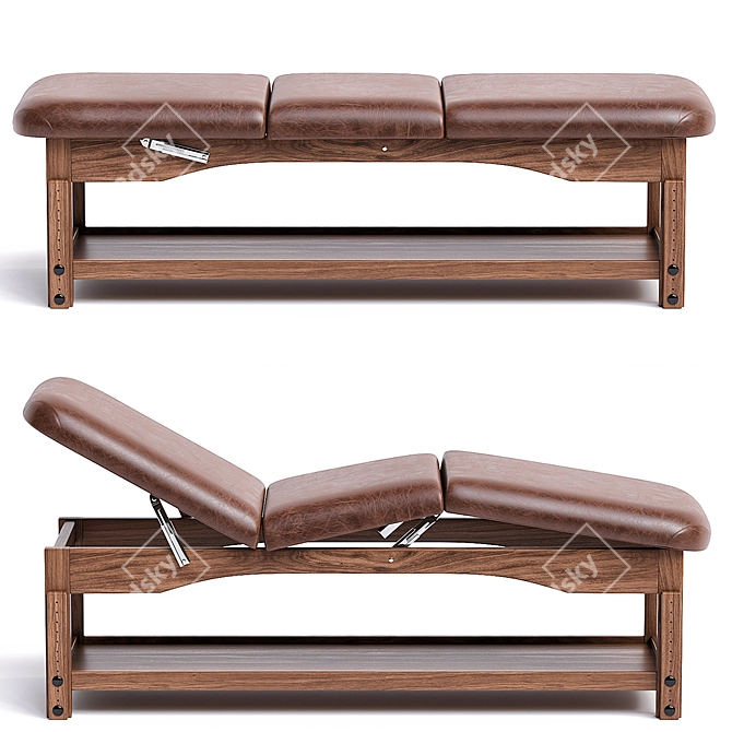 Title: Luxury Massage Bed 3D Model 3D model image 1