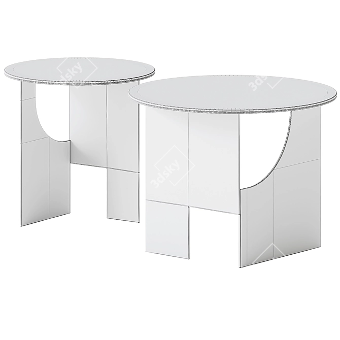 Mondrian Coffee Tables Set 3D model image 5