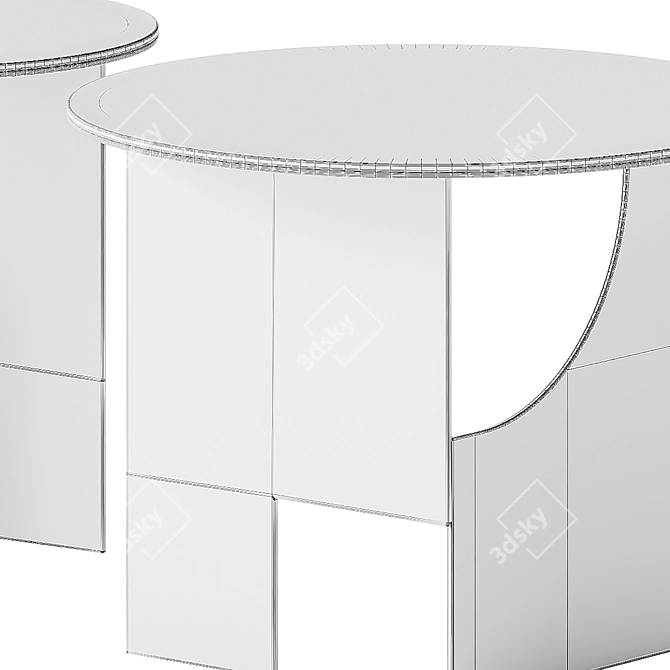 Mondrian Coffee Tables Set 3D model image 6