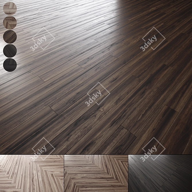 Oak Parquet Collection Pack 3D model image 1