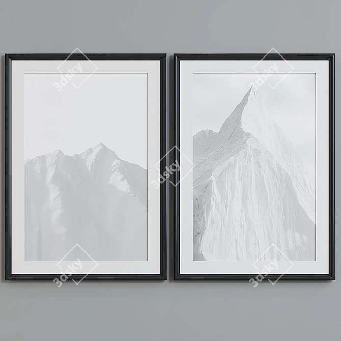  Peaks Picture Frame Set 3D model image 2