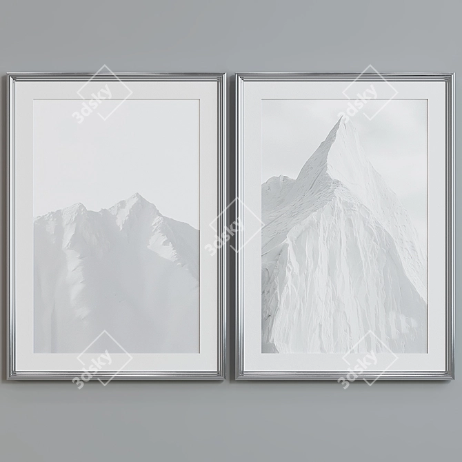  Peaks Picture Frame Set 3D model image 4