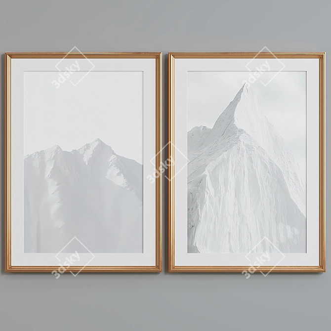  Peaks Picture Frame Set 3D model image 5