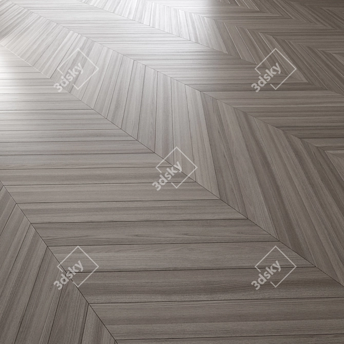 Premium Oak Parquet Floor Collection 3D model image 3