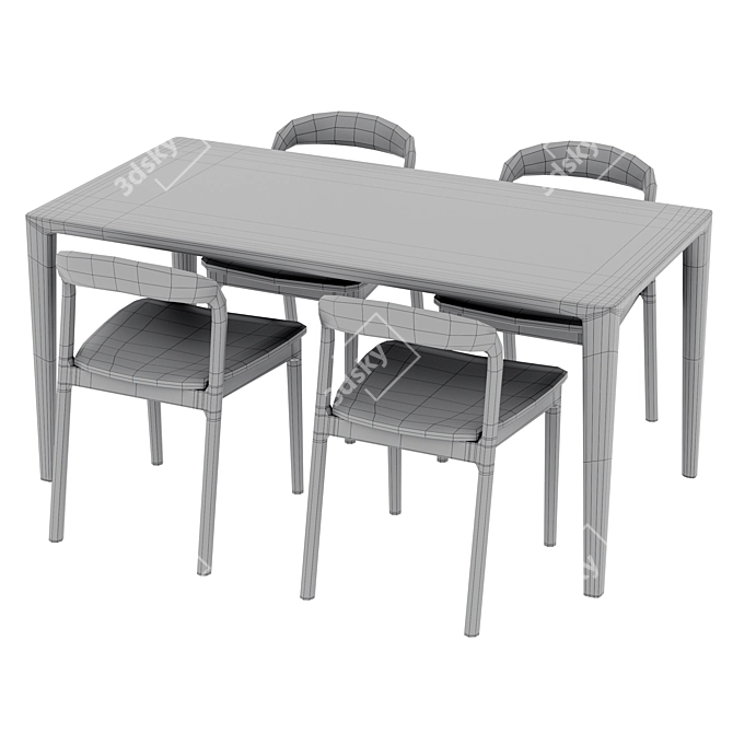  Lisbon Table & Canada Chair 3D model image 5