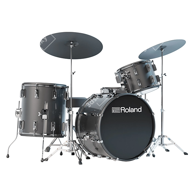 Drum Kit Roland 3D Model 3D model image 1