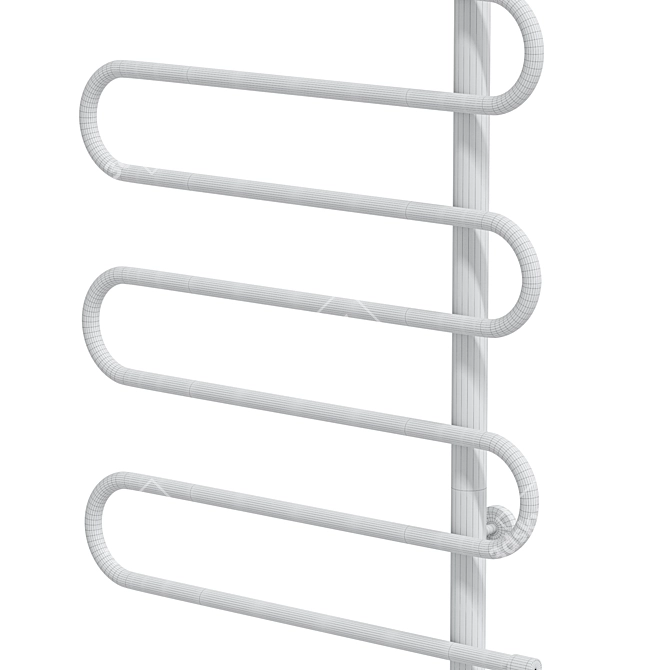 Steel Wave Design Radiator 2014 3D model image 2