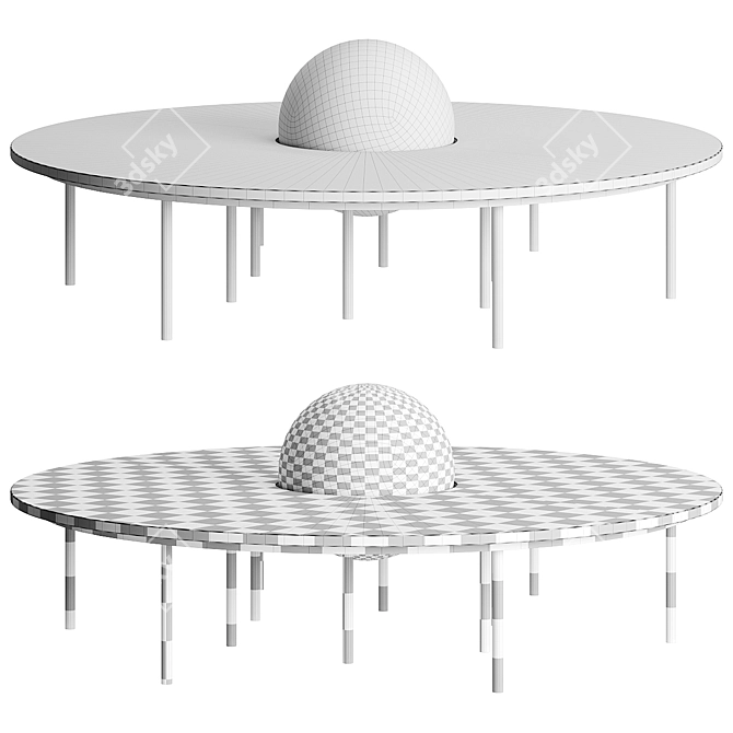 Modern Saturn Table by Six N. Five 3D model image 3