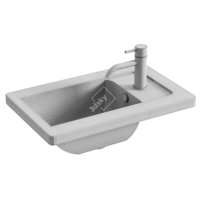 VitrA Integra Hand Washbasin: Modern Elegance 3D model image 3