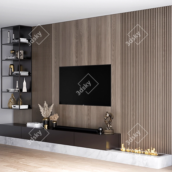 Samsung TV Wall Mount Soundbar 3D model image 4