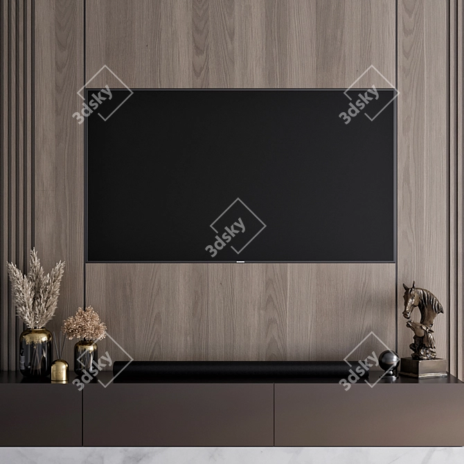 Samsung TV Wall Mount Soundbar 3D model image 5