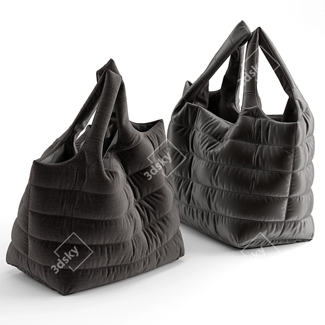  Chic Tote Bags Collection 3D model image 1