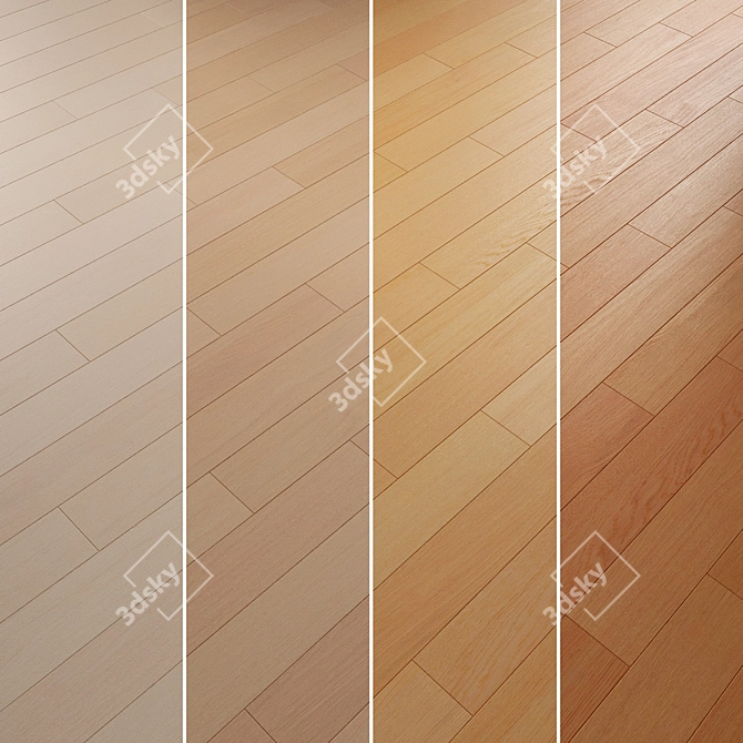 Oak Parquet Flooring 084 3D model image 4