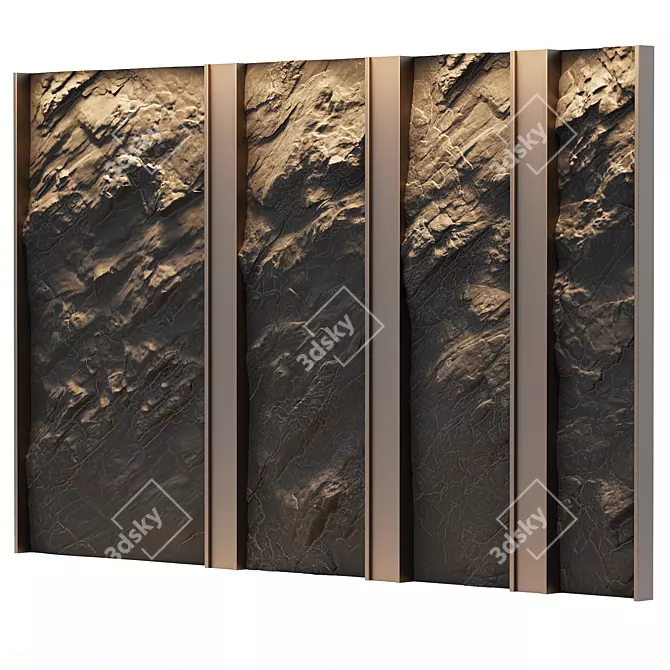 Decorative Stone Panels, Various Sizes 3D model image 4