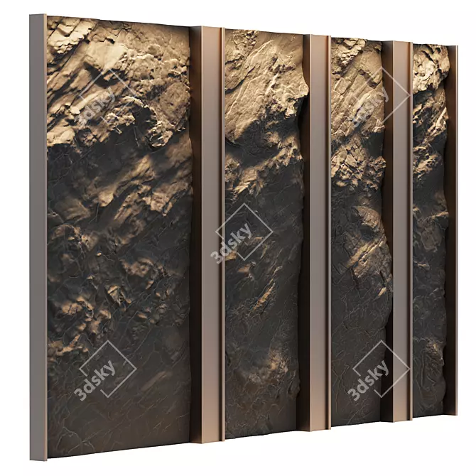 Decorative Stone Panels, Various Sizes 3D model image 1