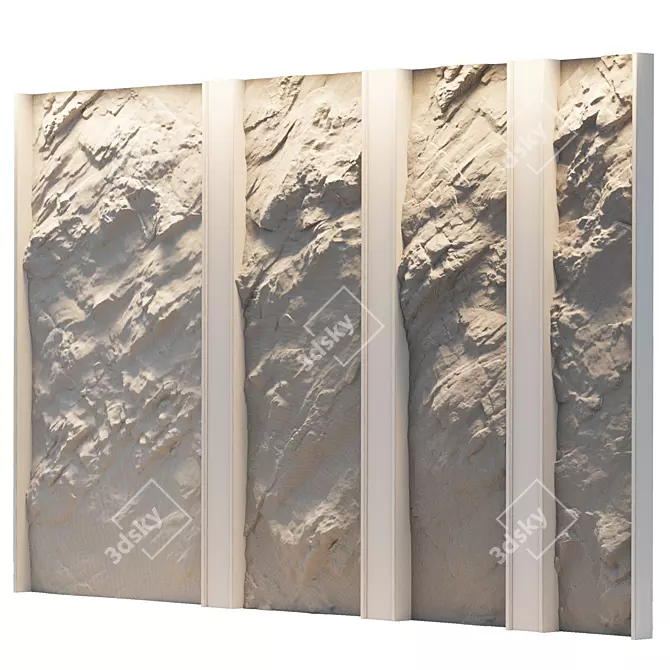 Decorative Stone Panels, Various Sizes 3D model image 2