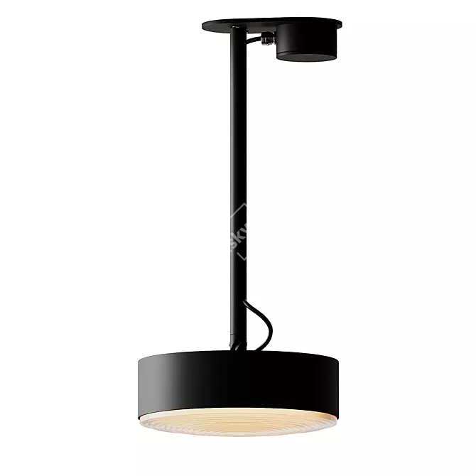 Sleek Radieux Ceiling Lamp 3D model image 2