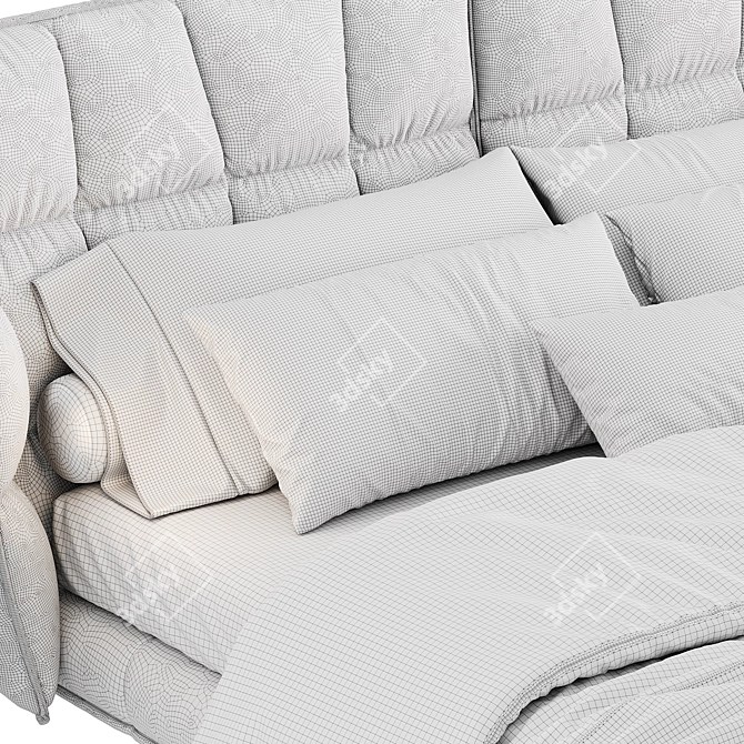 B&B Italia Husk Bed Set 3D model image 6