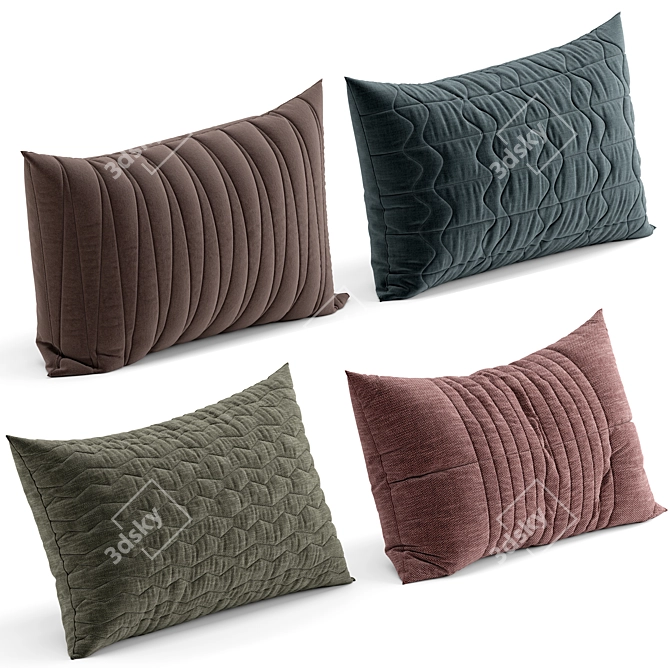 Versatile Pillow with 4 Options 3D model image 2