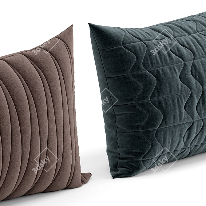 Versatile Pillow with 4 Options 3D model image 4