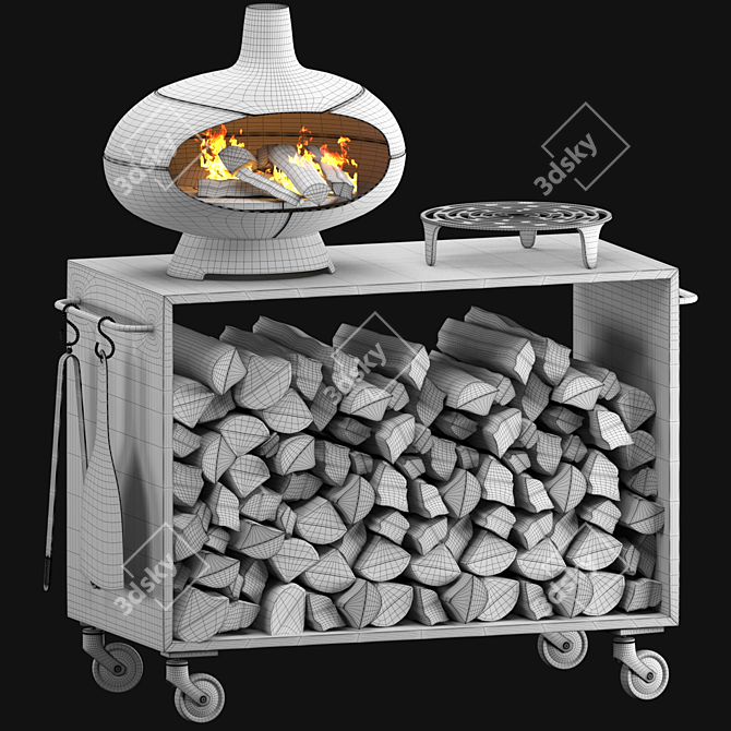 Morsø Forno Deluxe Garden Set 3D model image 2