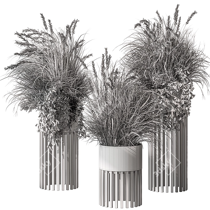 500 Indoor Tree Bush Set 3D model image 4