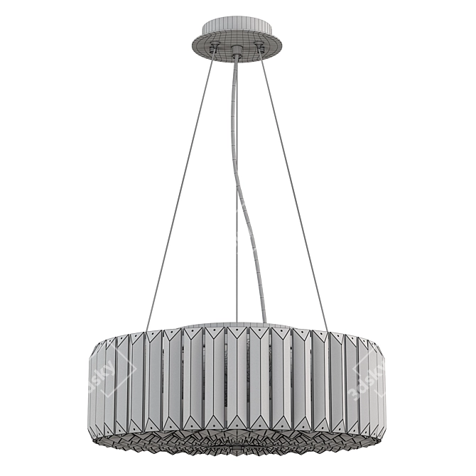 Modern Chrome Chandelier Recinto 3D model image 7