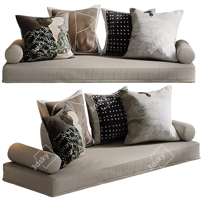 Medicci Cushion Set | Decorative Lounge 3D model image 1