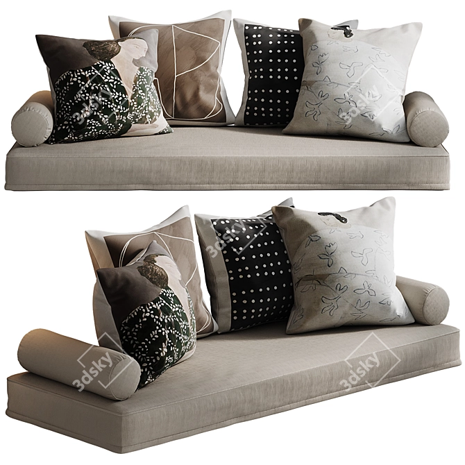 Medicci Cushion Set | Decorative Lounge 3D model image 6