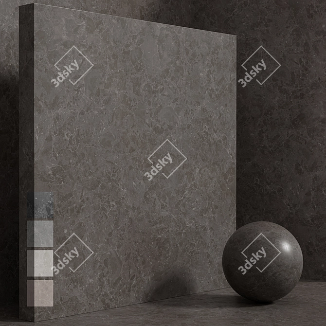 Seamless Stone Box Texture Set 3D model image 1