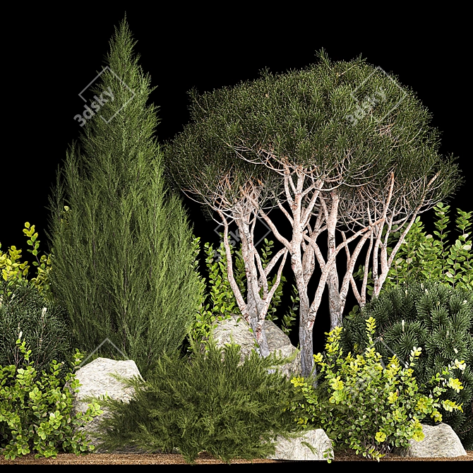 Premium Landscape Plant Collection 3D model image 3