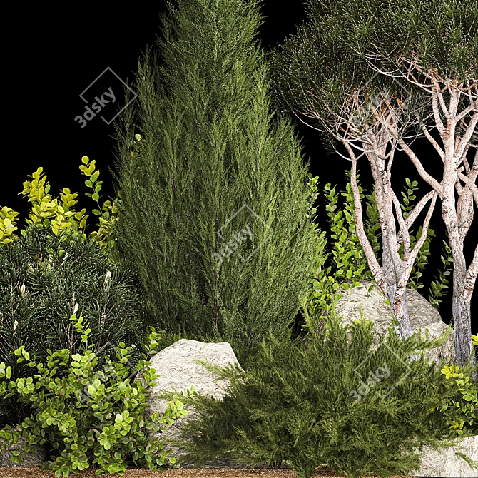 Premium Landscape Plant Collection 3D model image 4