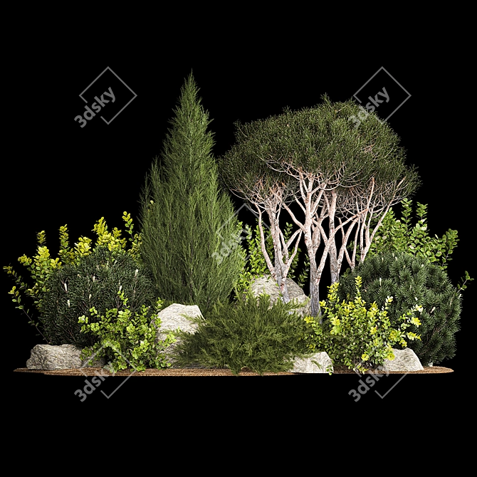 Premium Landscape Plant Collection 3D model image 5