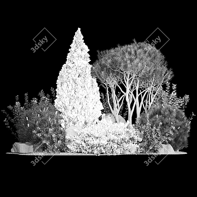 Premium Landscape Plant Collection 3D model image 7