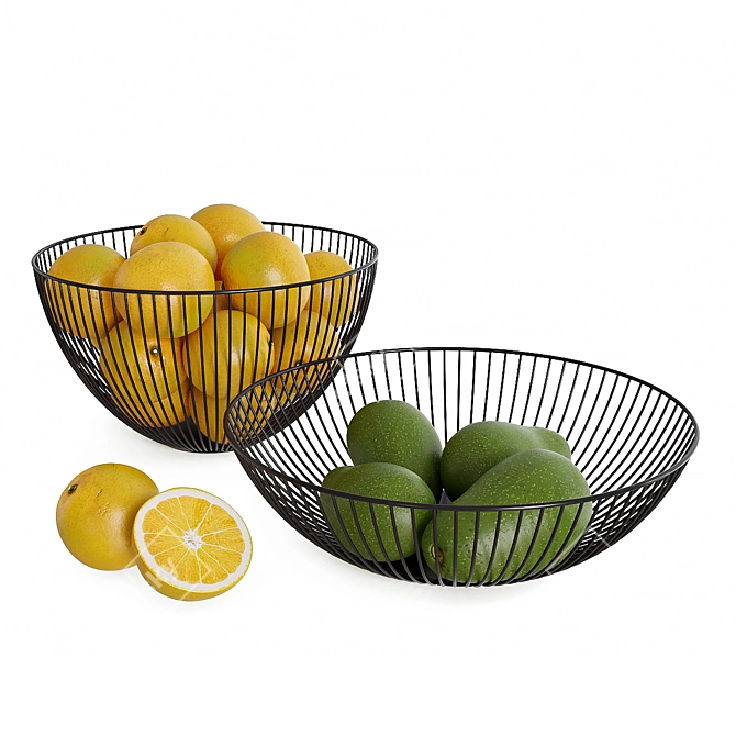 Versatile Point-Virgule Fruit Basket 3D model image 5