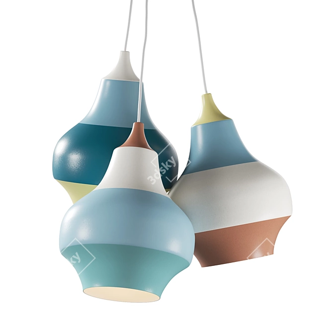 Modern Cirque Pendant Light, 22cm 3D model image 3