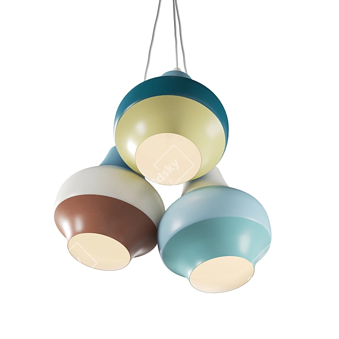 Modern Cirque Pendant Light, 22cm 3D model image 4