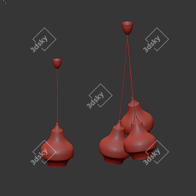 Modern Cirque Pendant Light, 22cm 3D model image 6