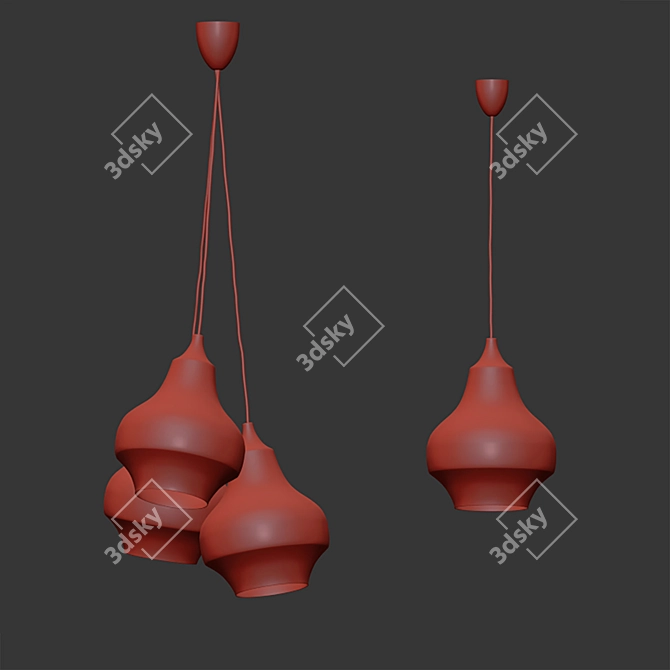 Modern Cirque Pendant Light, 22cm 3D model image 15