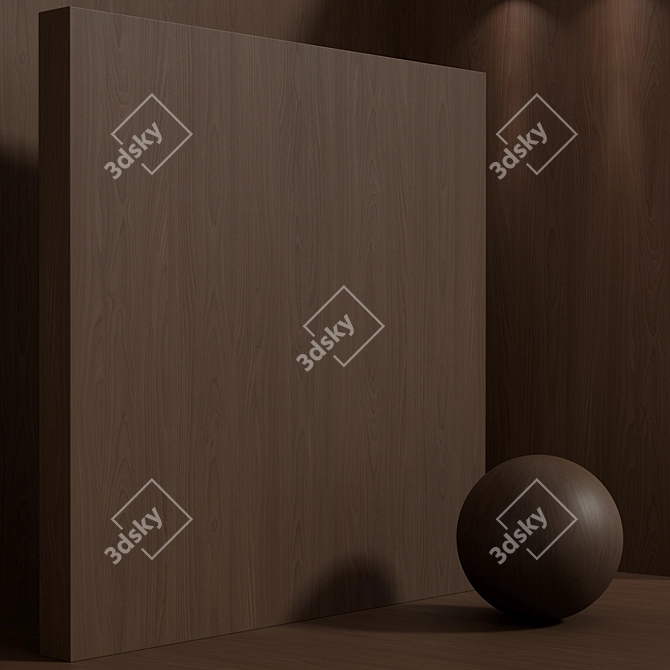 Seamless Beech Wood Texture Set 3D model image 4