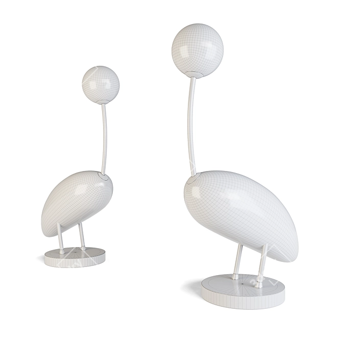 Sleek Modern Design Lamp 3D model image 2