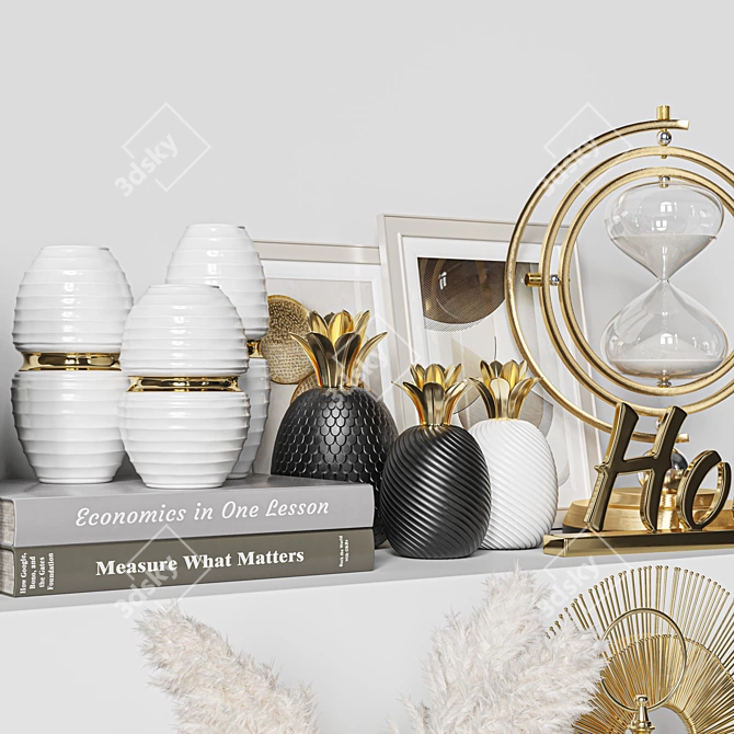 Modern Decor Set with Vase 3D model image 3