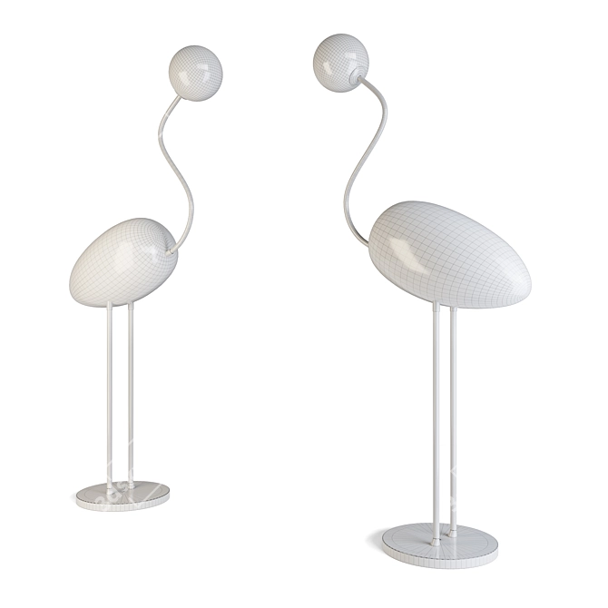 Modern Scandinavian Design Floor Lamp 3D model image 2