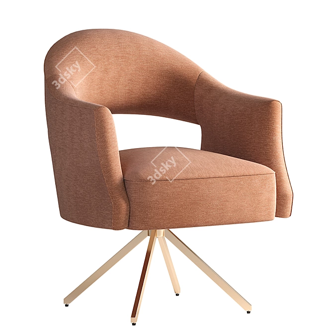 Adara Desk Chair in Knoll Natural 3D model image 1