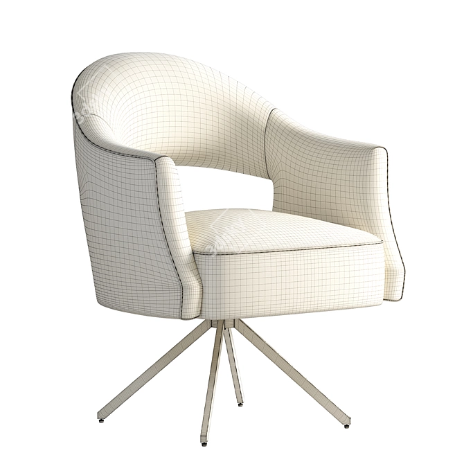 Adara Desk Chair in Knoll Natural 3D model image 3