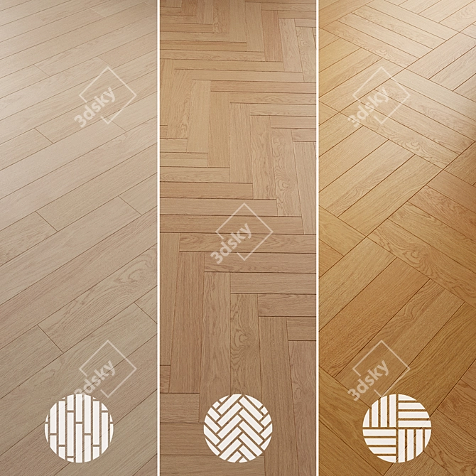 Oak Parquet 087 Bundle 3D model image 2