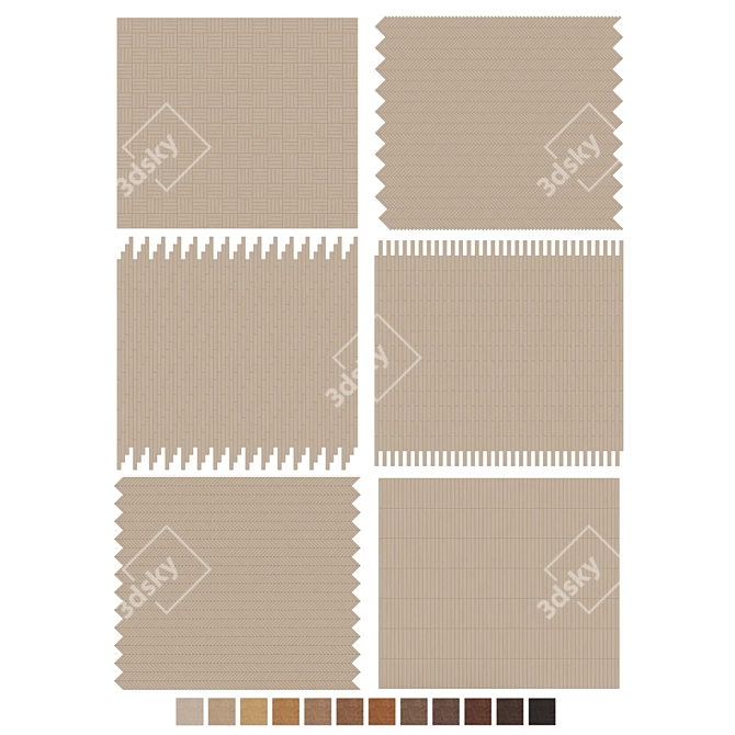 Oak Parquet 087 Bundle 3D model image 7