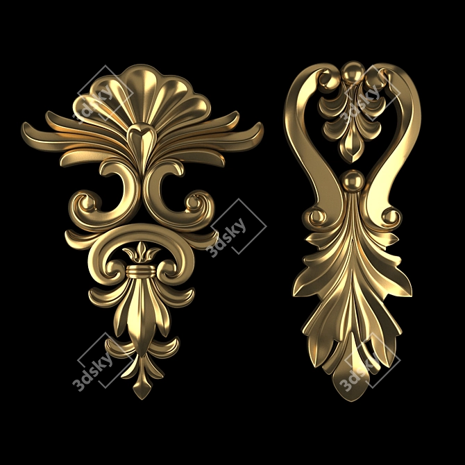 Ornate 3D Max Ornament 56 3D model image 1